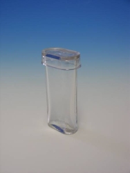 Färbezylinder aus Glas, oval